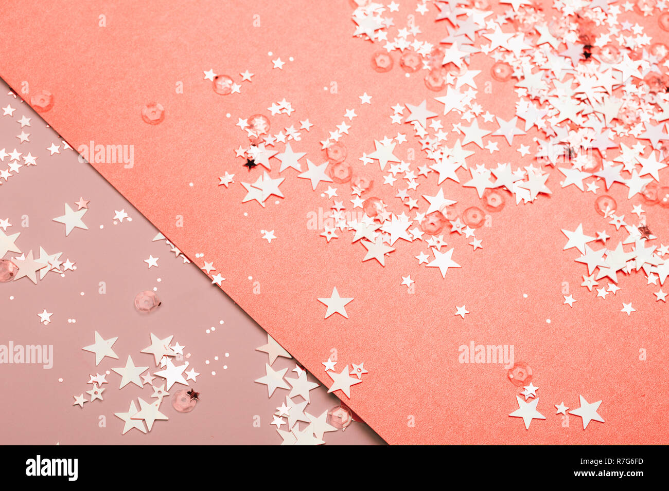 Confetti inspiré de coraux vivants. Banque D'Images