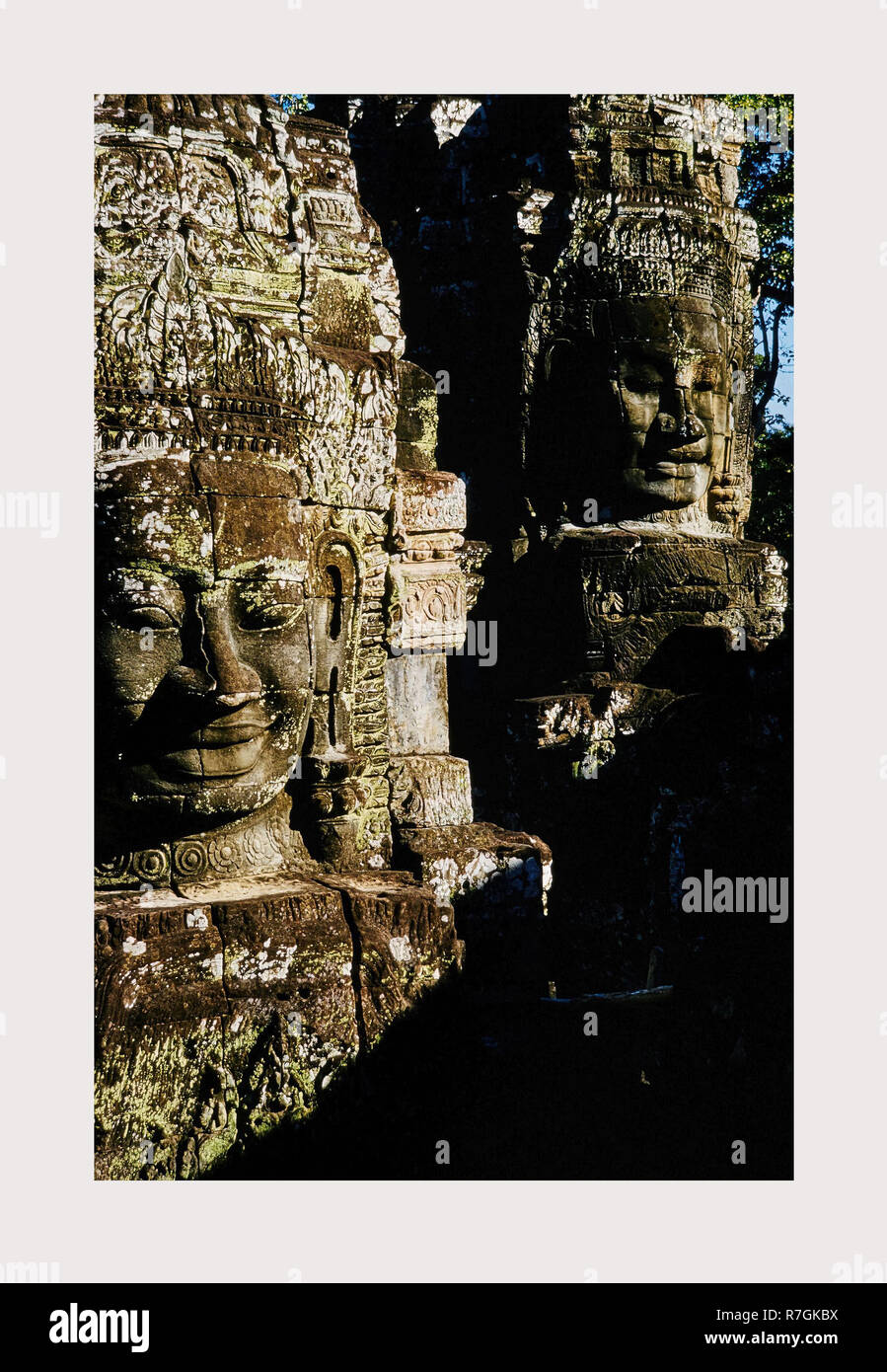 Cambodge, Angkor, Bayon, 1966 ou plus tôt, villes perdues d'Asie, l'architecture, l'Asie du sud-est. Banque D'Images