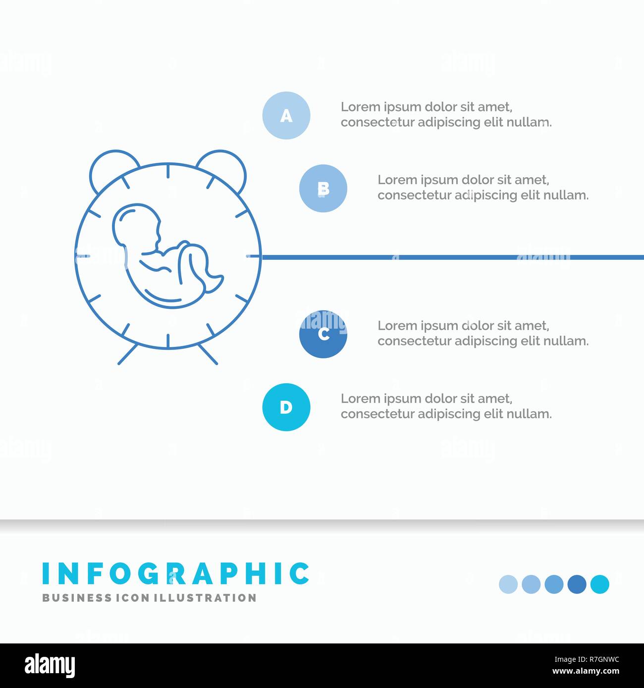 La Livraison Temps Bebe Naissance Enfant Des Infographies Modele Pour Site Web Et Presentation L Icone Bleu Ligne Style Infographique Vector Illustration Image Vectorielle Stock Alamy