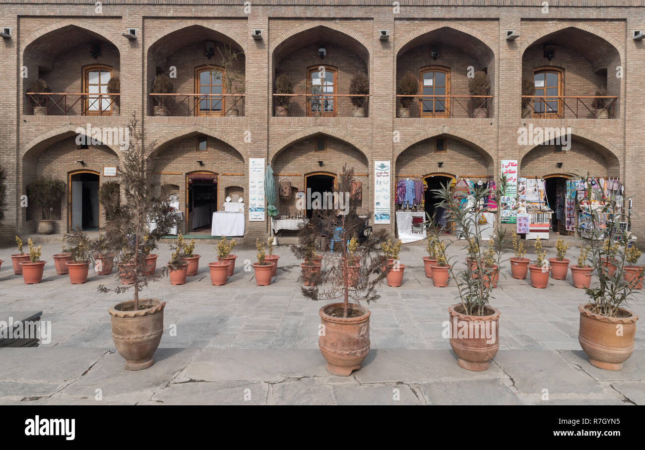 Bâtiment à l'entrée des jardins de Babour, Kaboul, province de Kaboul, Afghanistan Banque D'Images