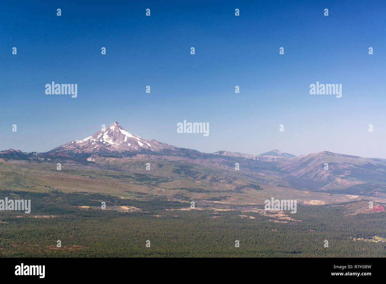 Vue magnifique sur le paysage de Mt. Jefferson près de Bend, Oregon Banque D'Images