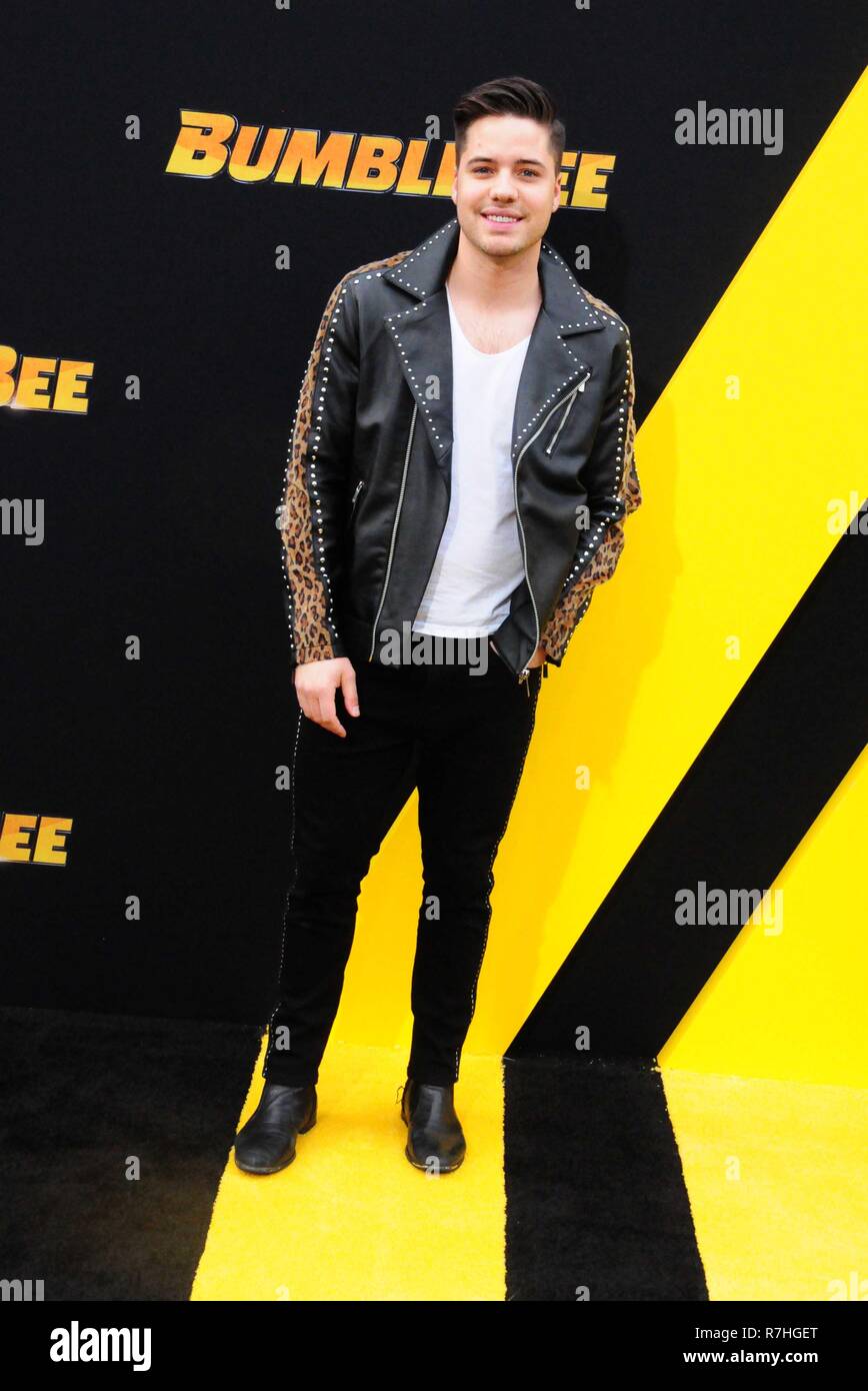 Hollywood, Etats-Unis. 09Th Nov, 2018. HOLLYWOOD, CA - 9 décembre : l'acteur William Valdes assiste à Paramount Pictures présente la première mondiale de 'BumbleBee' le 9 décembre 2018 au Théâtre chinois de Grauman à Hollywood, Californie. Credit : Barry King/Alamy Live News Banque D'Images