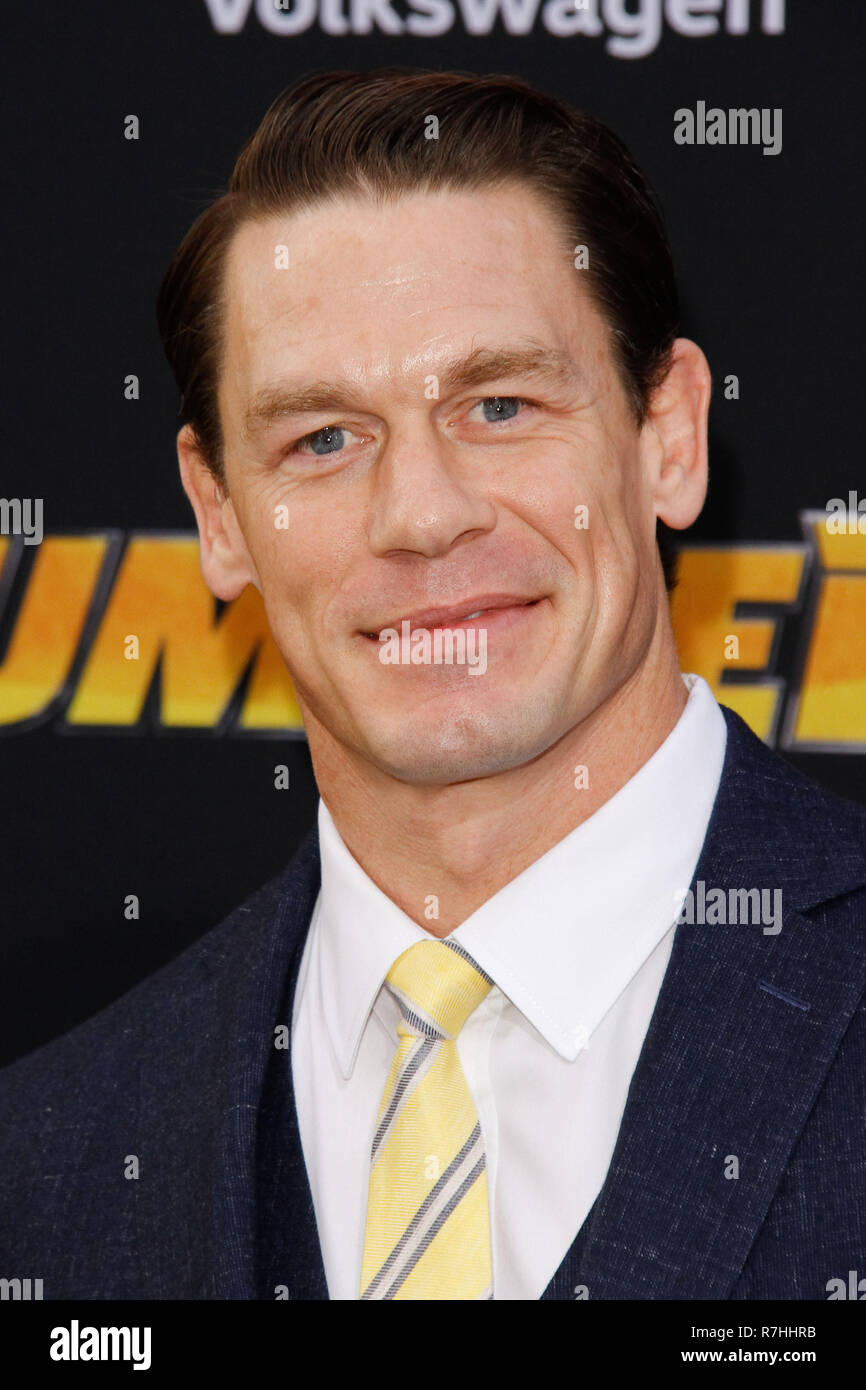 Los Angeles, USA. 9Th Mar 2018. John Cena lors de la première de Paramount Pictures' 'Bumblebee' tenue à l'Théâtre chinois de Grauman à Hollywood, CA, le 9 décembre 2018. Photo par Joseph Martinez / PictureLux PictureLux / Crédit : Les Archives de Hollywood/Alamy Live News Banque D'Images