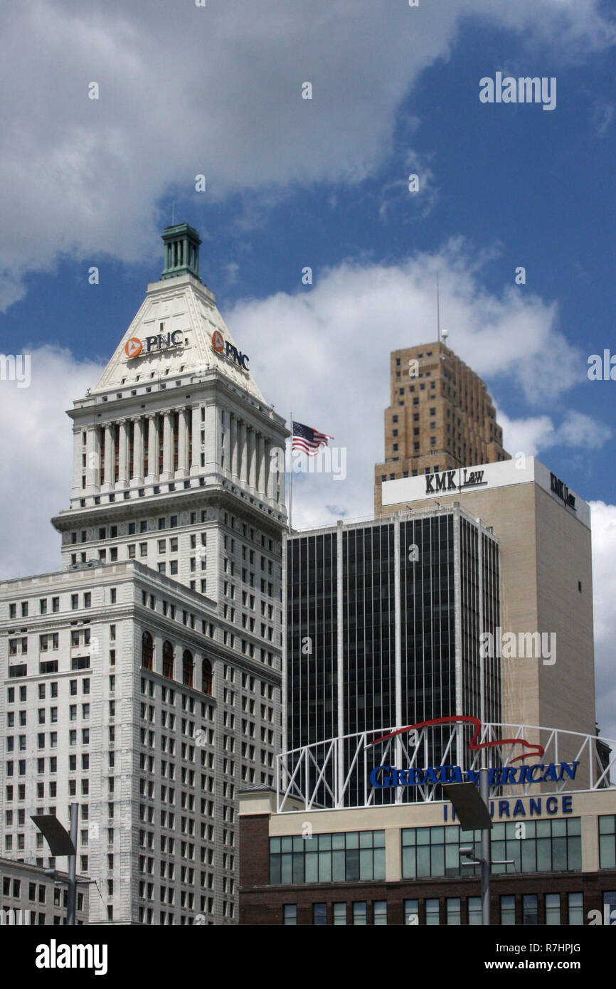 La 4e et la Vine Tower à Cincinnati, Ohio, États-Unis Banque D'Images