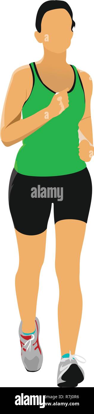 L'exécution de personnes. Vector illustration Illustration de Vecteur