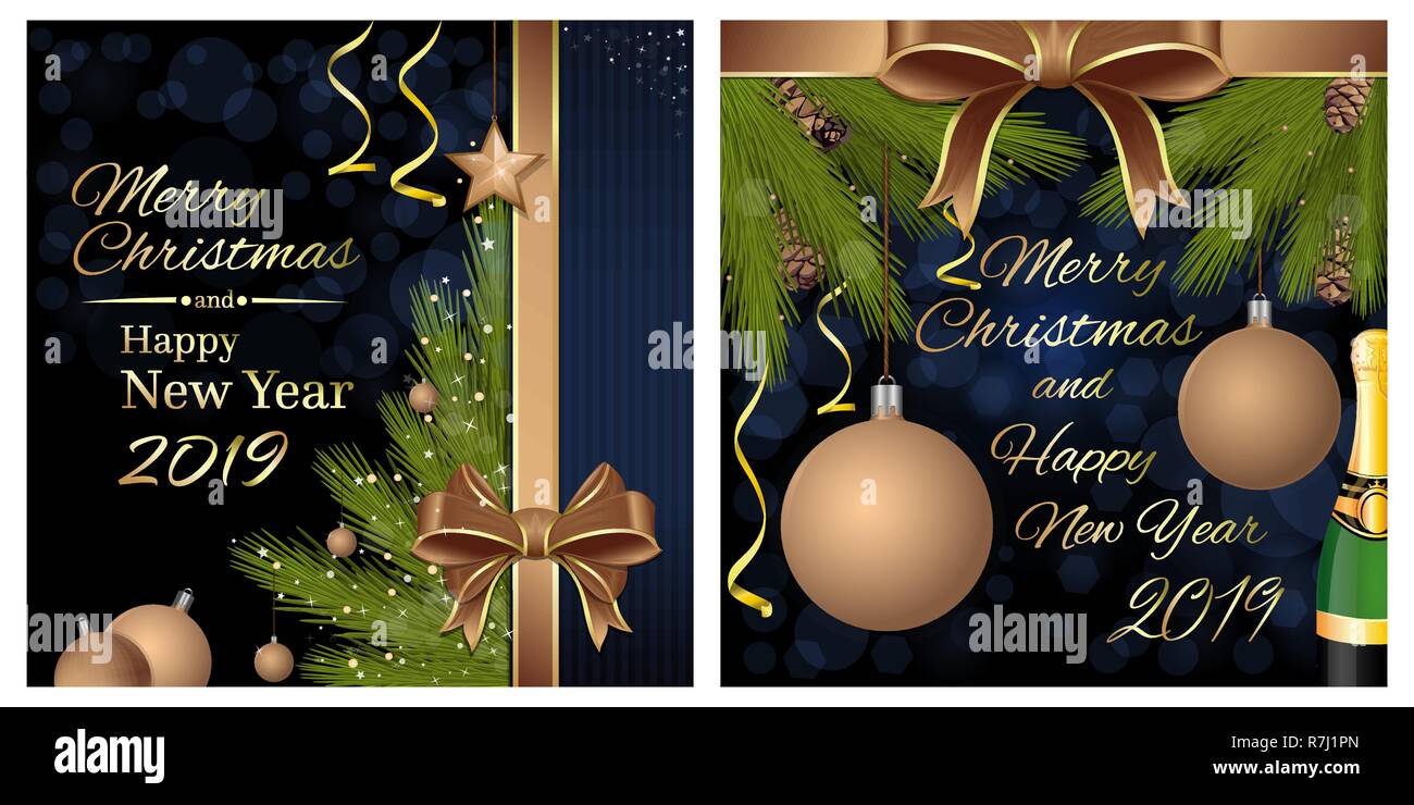 Joyeux Noel Et Bonne Annee 19 Jeu De Carte De Vœux Avec Un Arbre De Noel Et L Inscription De Felicitations Vector Illustration Image Vectorielle Stock Alamy Joyeux Noel Et Bonne Annee 19 Jeu De Carte De Vœux Avec Un Arbre De Noel Et L Inscription De Felicitations Vector Illustration Image Vectorielle Stock Alamy