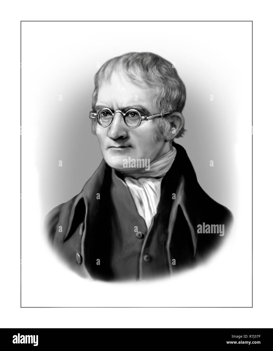 John Dalton 1766 - 1844 Météorologue Physicien chimiste anglais Banque D'Images