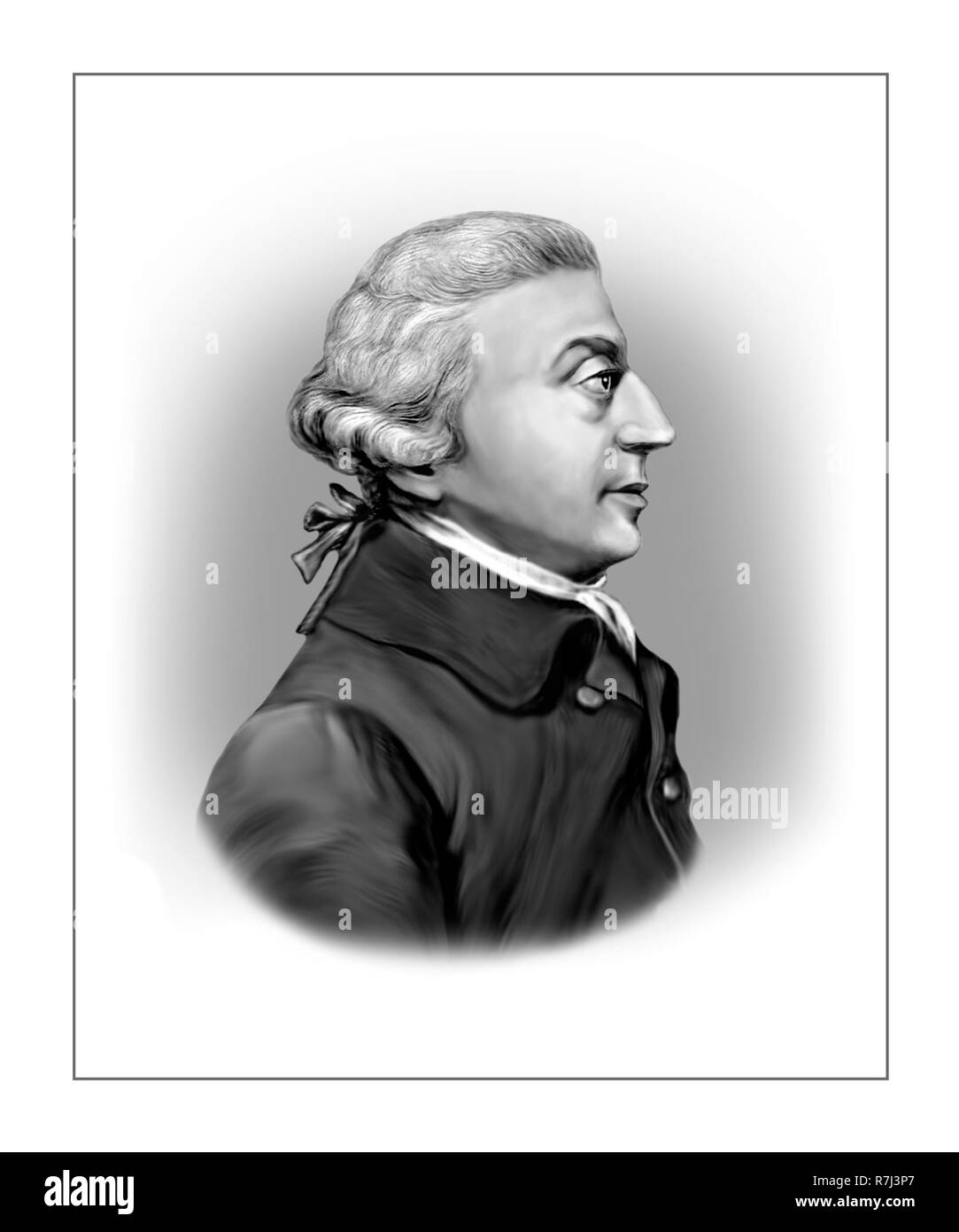 Adam Smith 1723 - 1790 Économiste écossais philosophe Auteur Banque D'Images