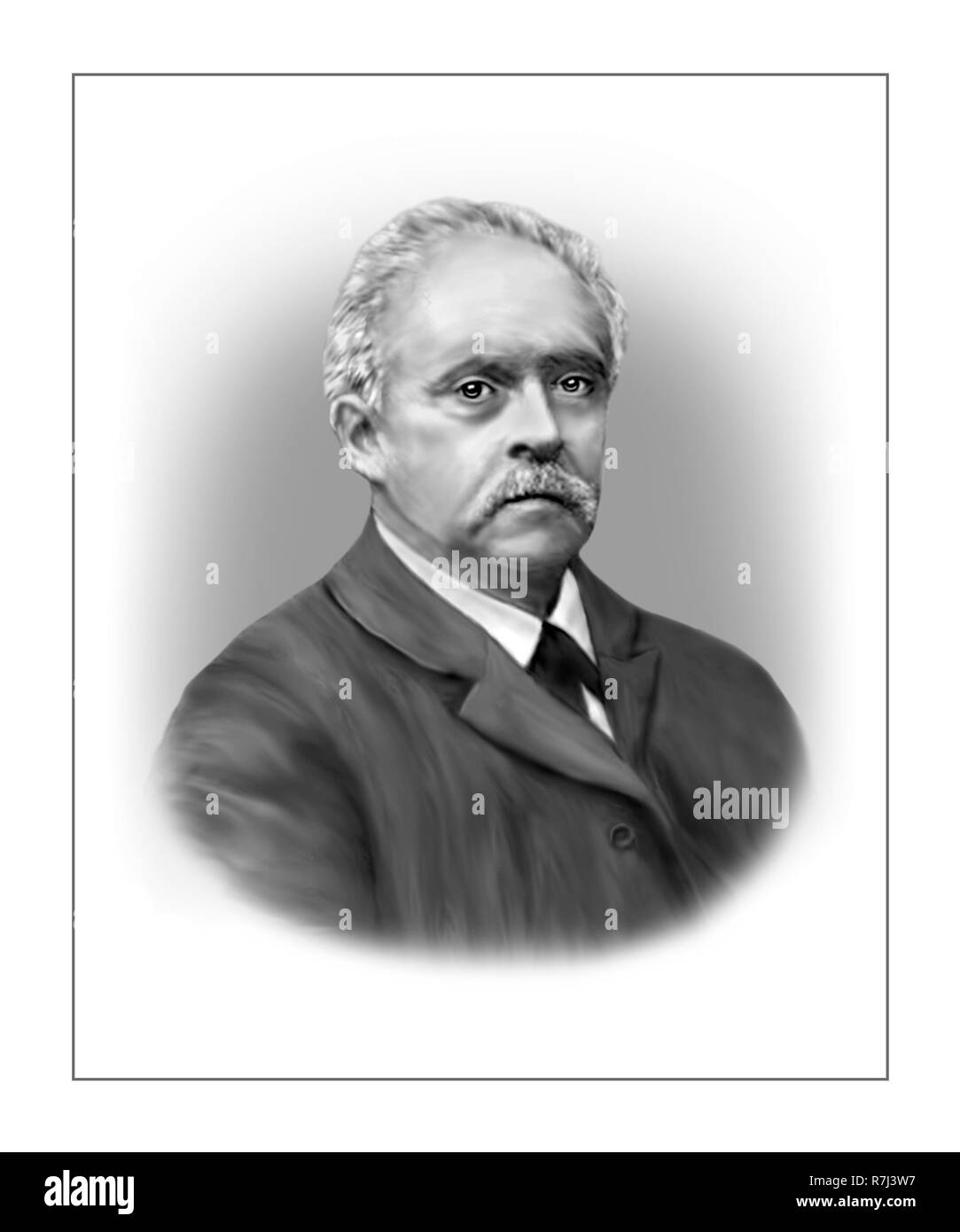 Hermann von Helmholtz 1821 - 1894 Physicien allemand Banque D'Images