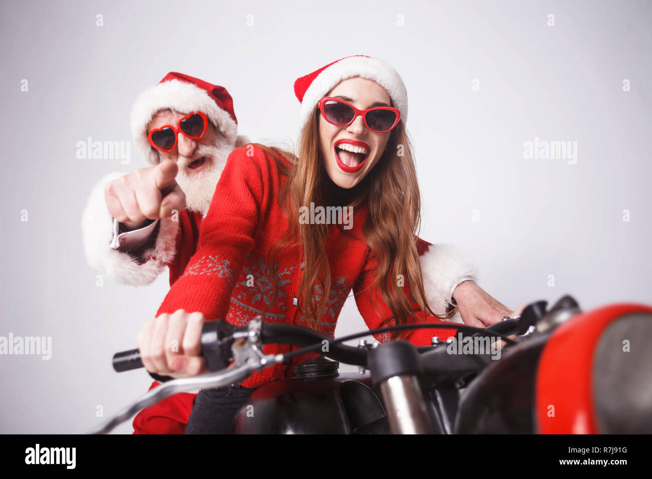 Grosse Femme Moto Banque D Image Et Photos Alamy