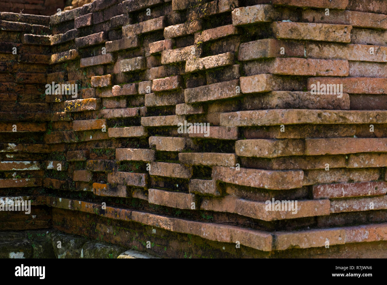 Au temple ruines de Muara Takus près de Pekanbaru, Indonésie. Le complexe est un ensemble de vieux temples bouddhistes. Banque D'Images