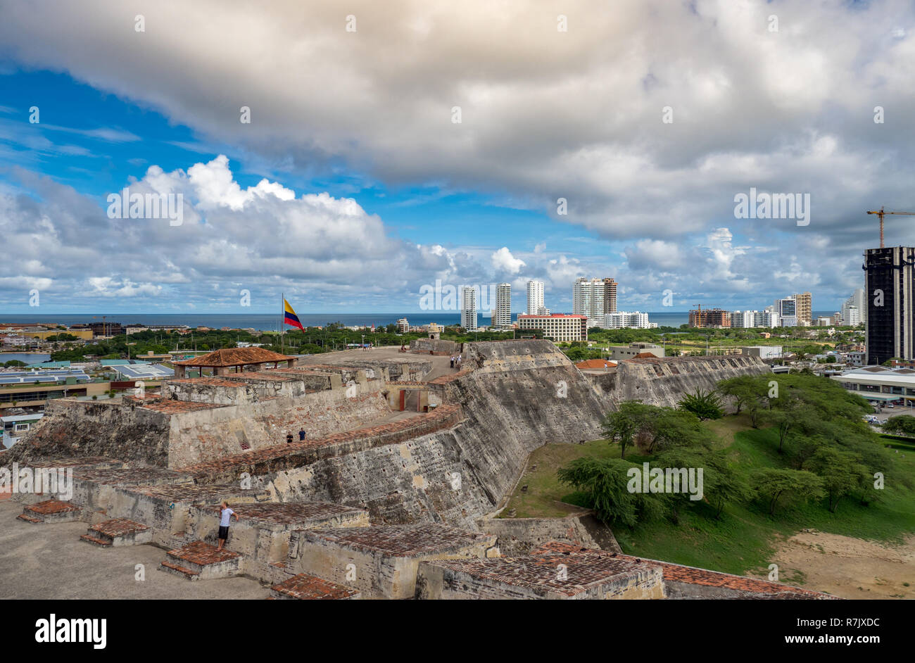 Château de San Felipe de Barajas, Murcia Cartagena , Colombie, Oct 4, 2018 Banque D'Images