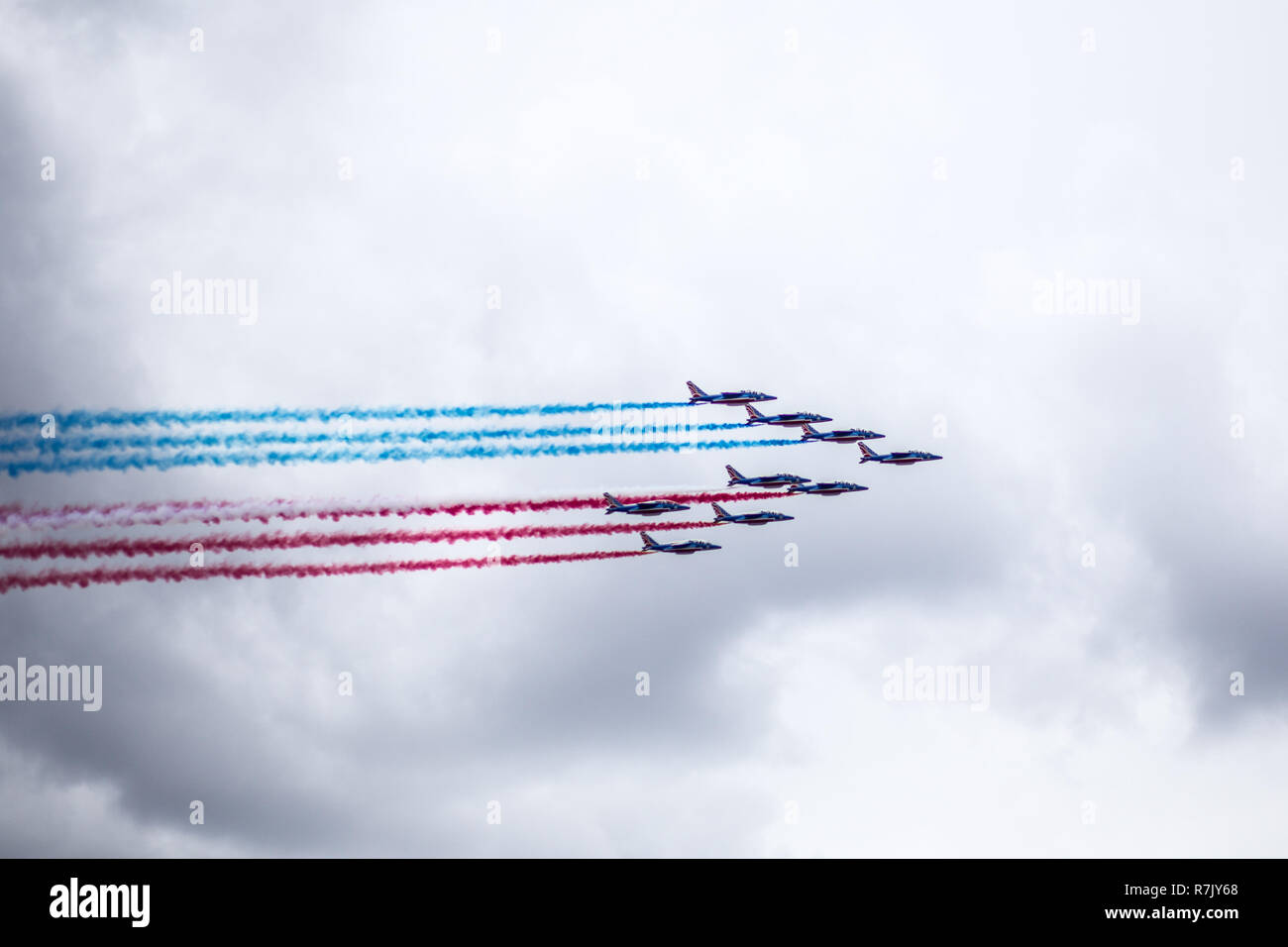 Jets Patrouille de France au Tour de France 2017 Banque D'Images