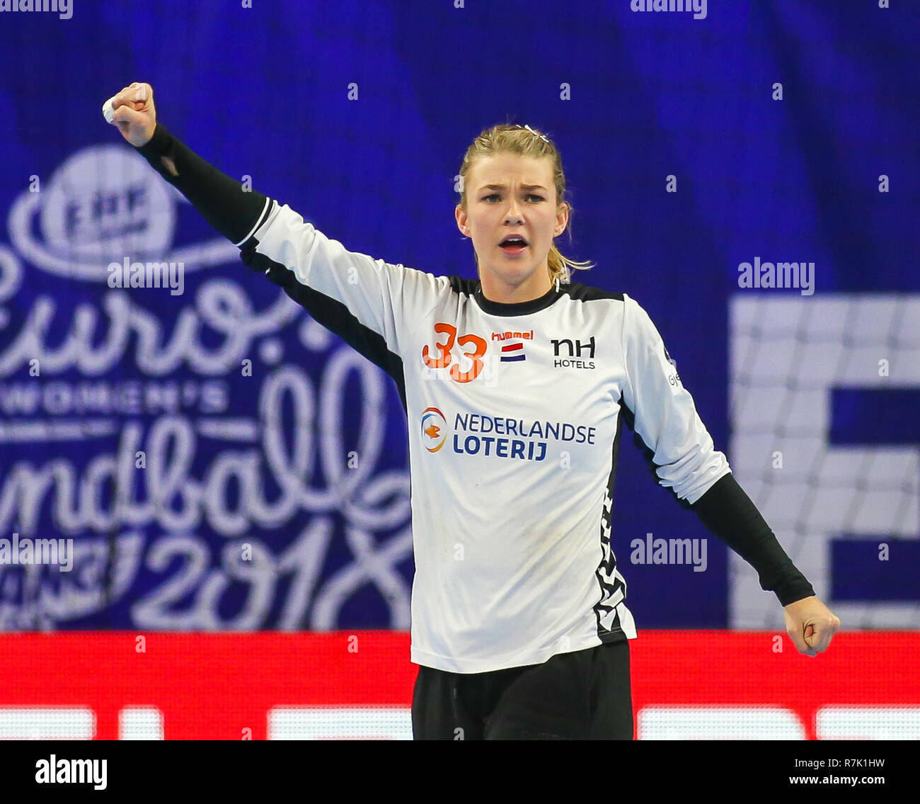 Nancy, France 09 décembre 2018 Championnats d'Europe de handball : Pays-Bas  v Roumanie Tess Wester des Pays-Bas Photo Stock - Alamy