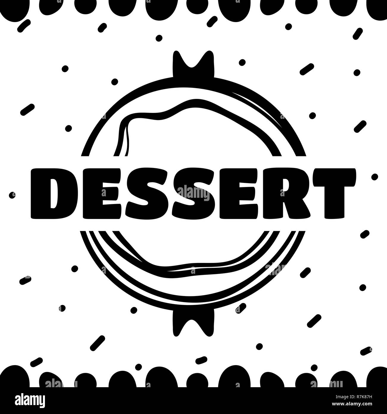 Menu à la main pour cafe avec de la nourriture. Croquis concept illustration. Illustration de Vecteur