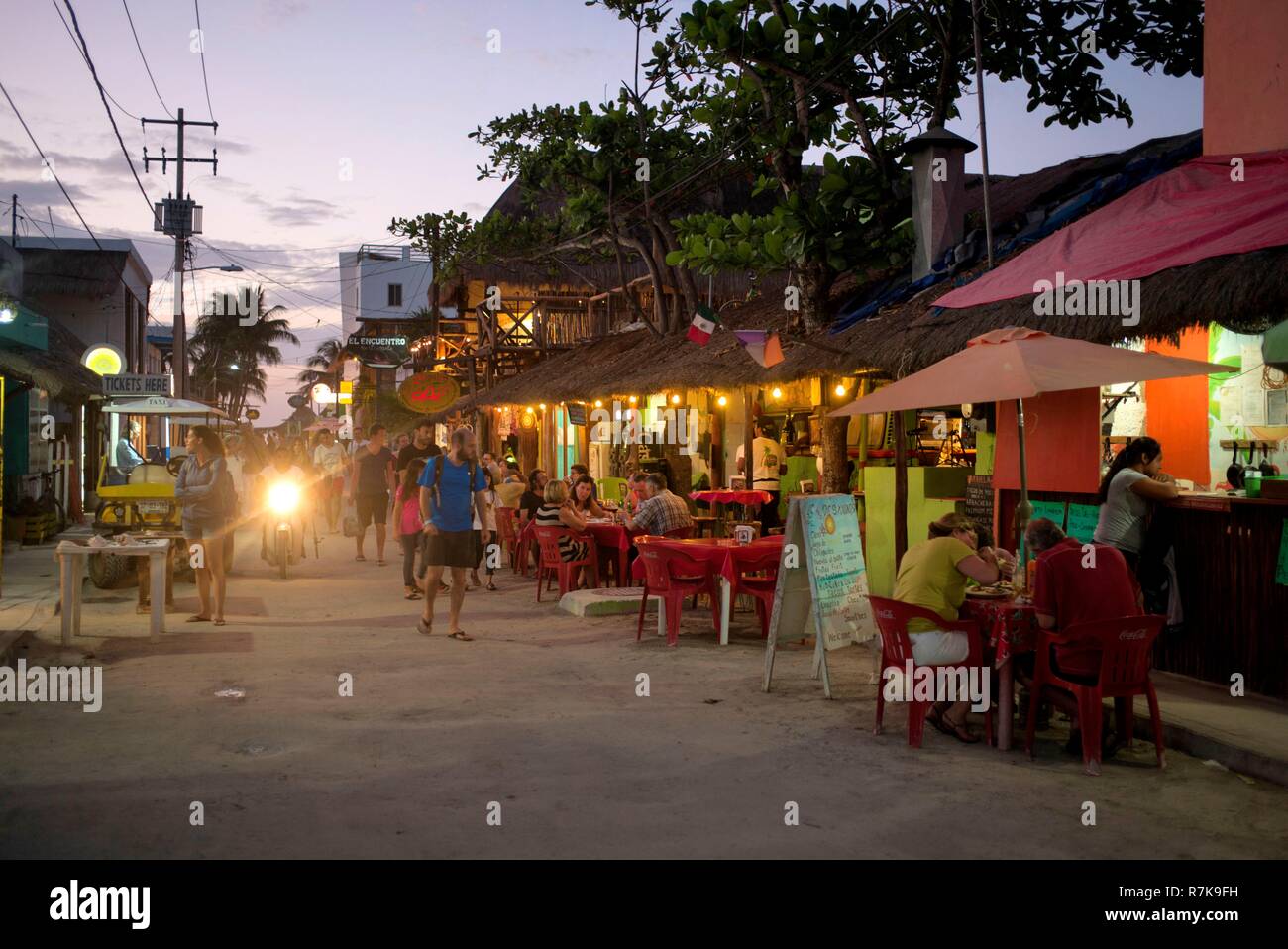 Le Mexique, Quintana Roo, Lázaro Cárdenas, l'Île de Holbox Banque D'Images