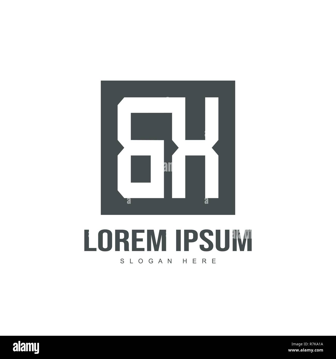 Lettre initiale. logo design logo design minimaliste lettre modèle Illustration de Vecteur