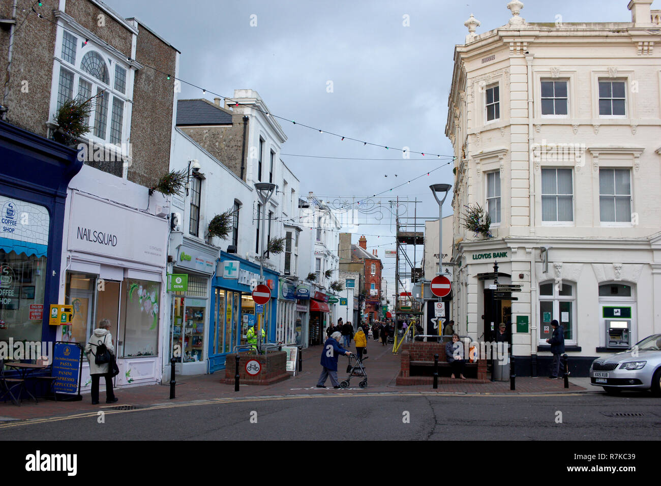 Traiter ville dans le comté de Kent uk en décembre 2018 Banque D'Images