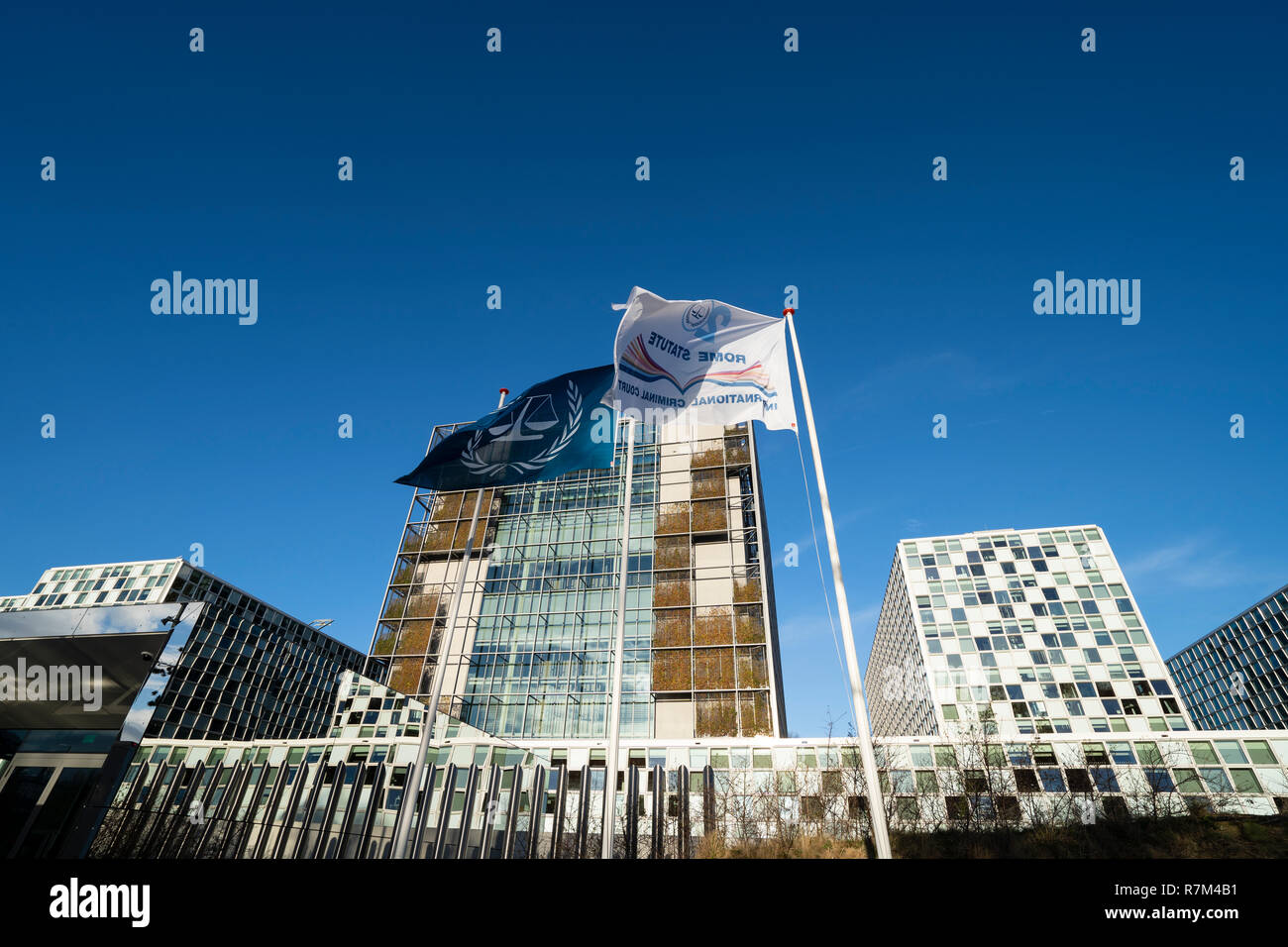Le nouveau siège de la Cour Pénale Internationale , CPI, à La Haye, aux Pays-Bas Banque D'Images