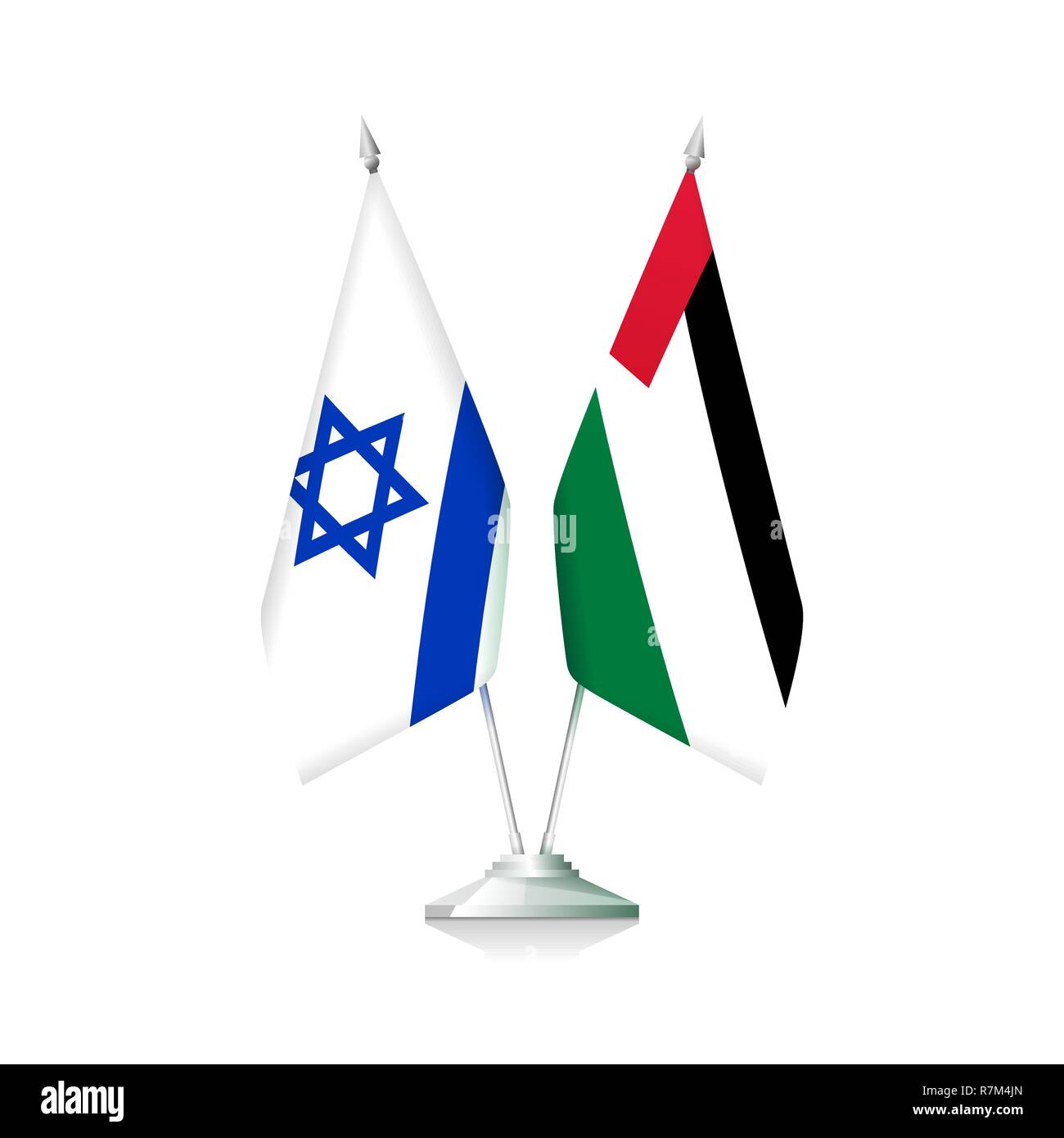 La Palestine et Israël drapeaux Illustration de Vecteur