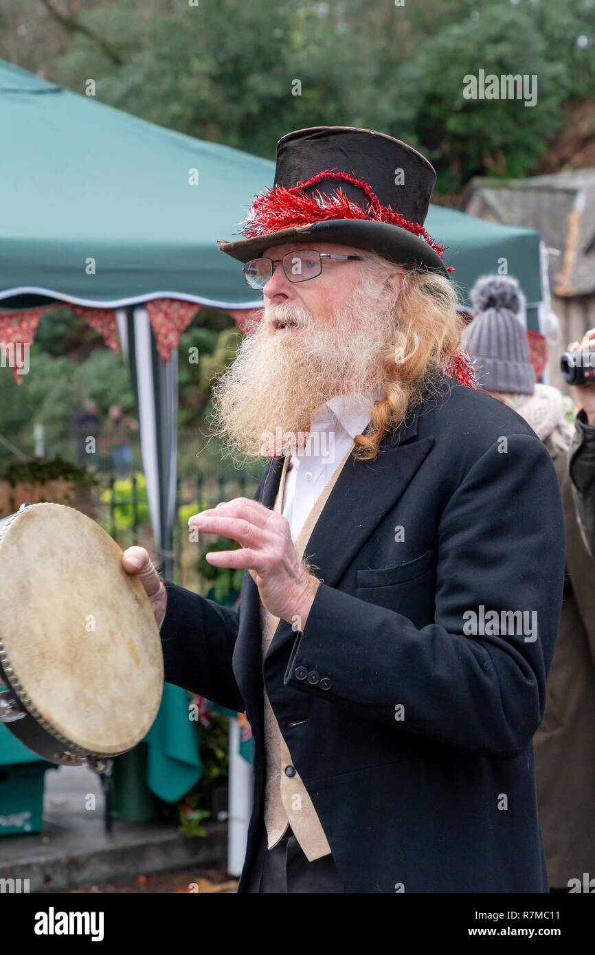 Le samedi 08 décembre 2018 - Le Festival annuel de Dickens en Lymm Lymm, Cheshire, Angleterre, Royaume-Uni. Banque D'Images