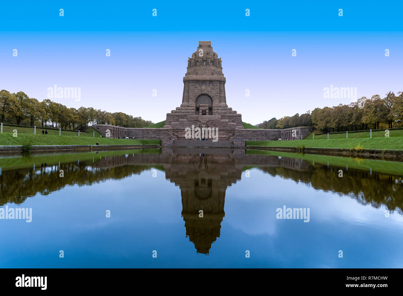 Monument de la Bataille des nations à Leipzig Banque D'Images