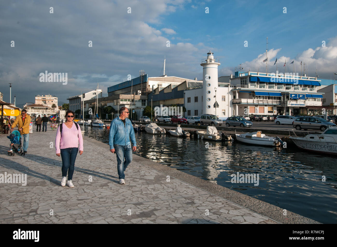 Dans la zone portuaire, socalled Darsena Banque D'Images