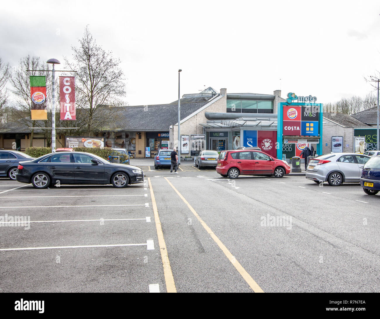 Knutsford station d'autoroute sur l'autoroute M6 dans Cheshire Banque D'Images