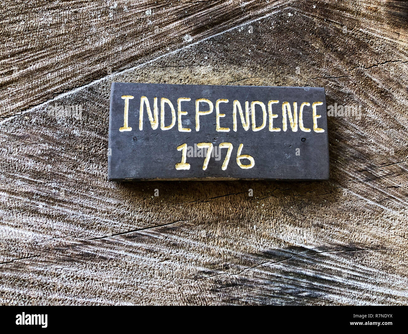 Marqueur pour USA Date de l'indépendance, en l'année de 1776. Banque D'Images