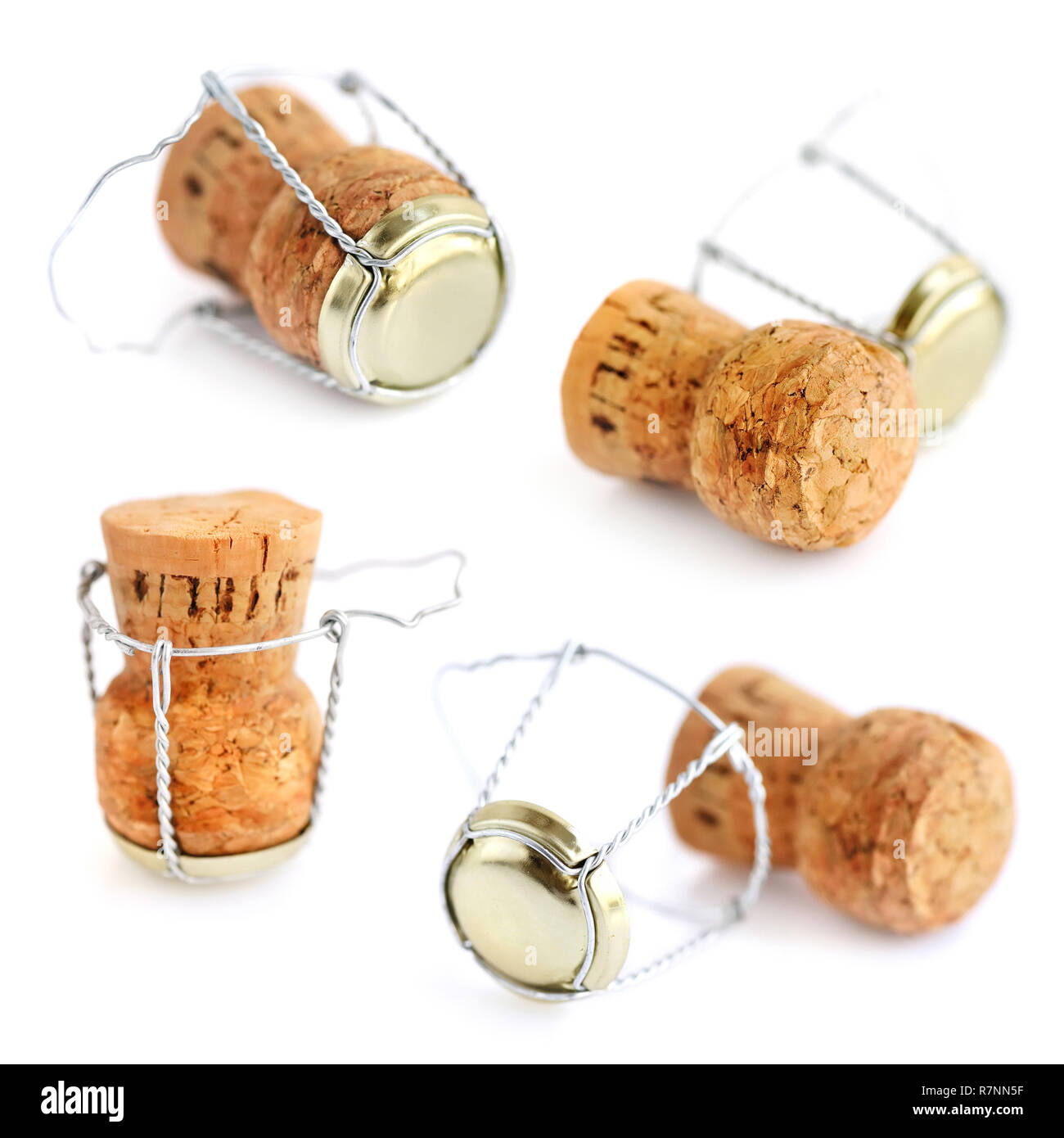 Lot de 4 bouchons de bouteille à champagne, bouchons à vin pour
