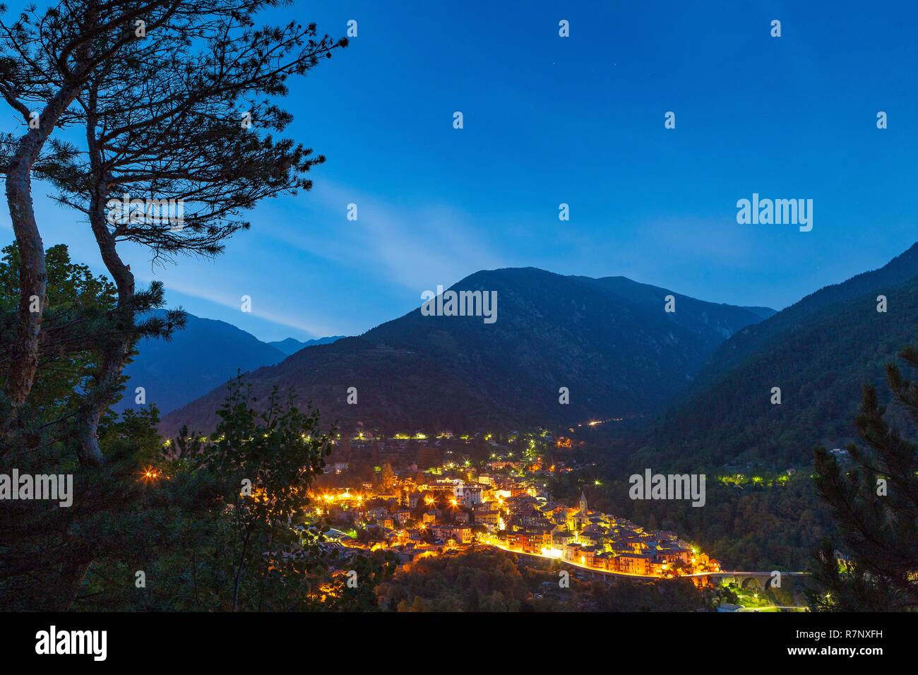France, Alpes Maritimes, le Parc National du Mercantour, Saint Martin Vesubie Banque D'Images