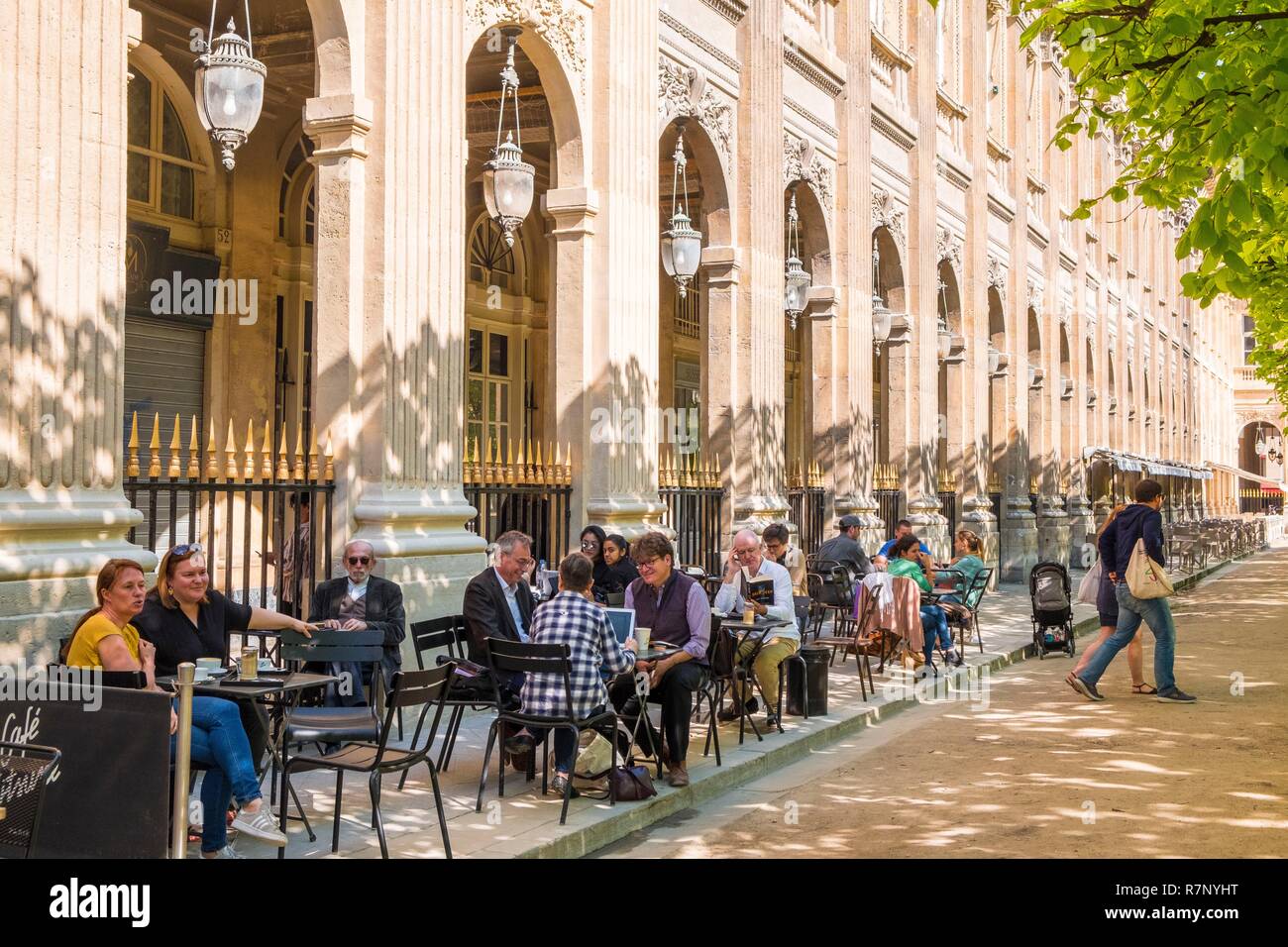 France, Paris, le jardin du Palais Royal Banque D'Images