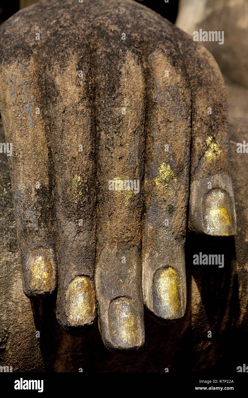 La Thaïlande, la province de Sukhothai Parc historique de Sukhothai, classée au Patrimoine Mondial de l'UNESCO Banque D'Images