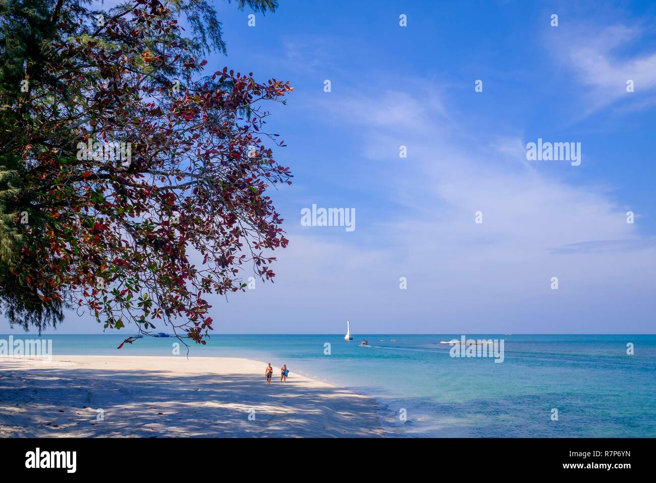 La Thaïlande, province de Phang Nga, Parc national marin de Tarutao, Ko Tarutao island, Ao Pante Malacca beach Banque D'Images