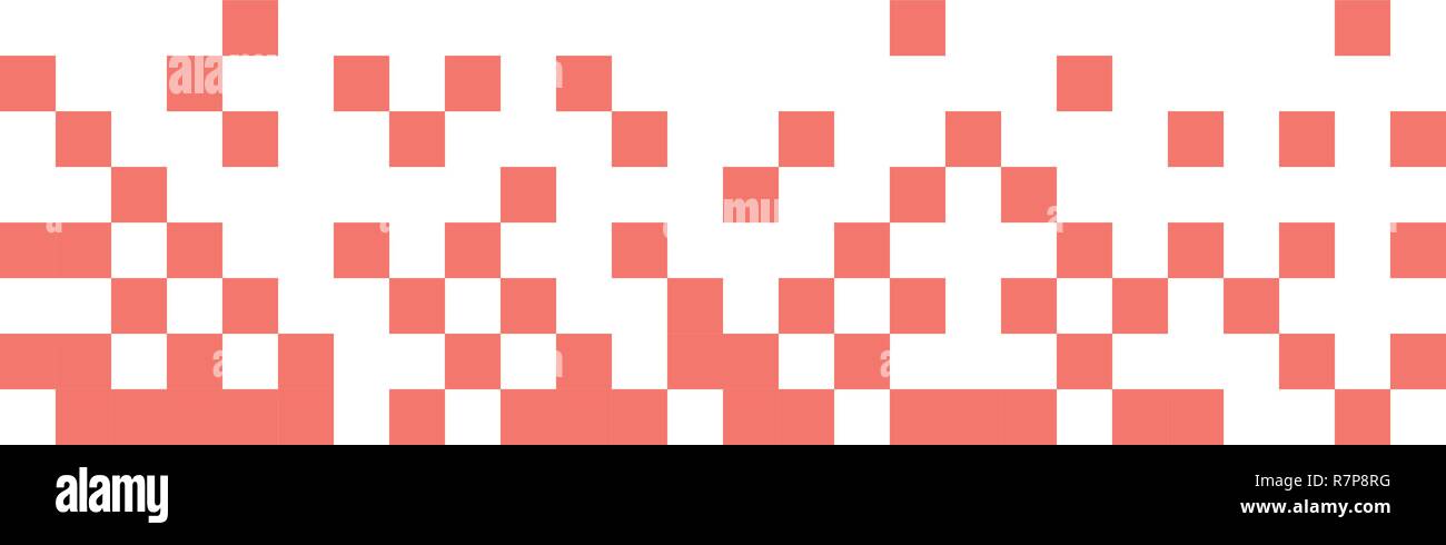 Beau fond vecteur avec des pixels. Illustration en couleur corail vivant. Illustration de Vecteur