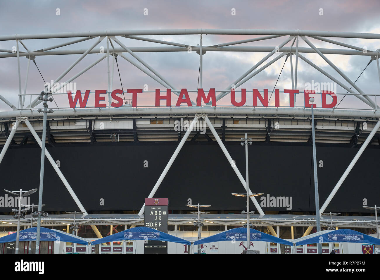 West Ham United London stadium Banque D'Images