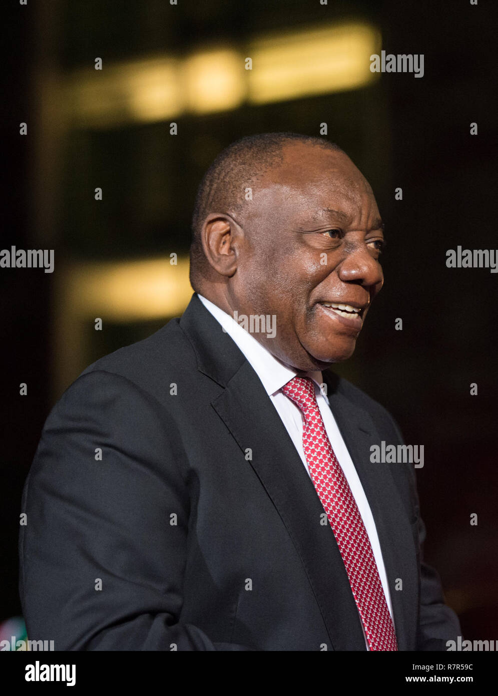 Berlin, Deutschland. 29 Oct, 2018. Le président sud-africain Cyril Ramaphosa Réception et accueil du président de la République d'Afrique du Sud par le Chancelier fédéral de la Chancellerie fédérale dans le cadre de la conférence "Compact avec l'Afrique' à Berlin, Allemagne le 29.10.2018. ¬ | Conditions de crédit dans le monde entier : dpa/Alamy Live News Banque D'Images