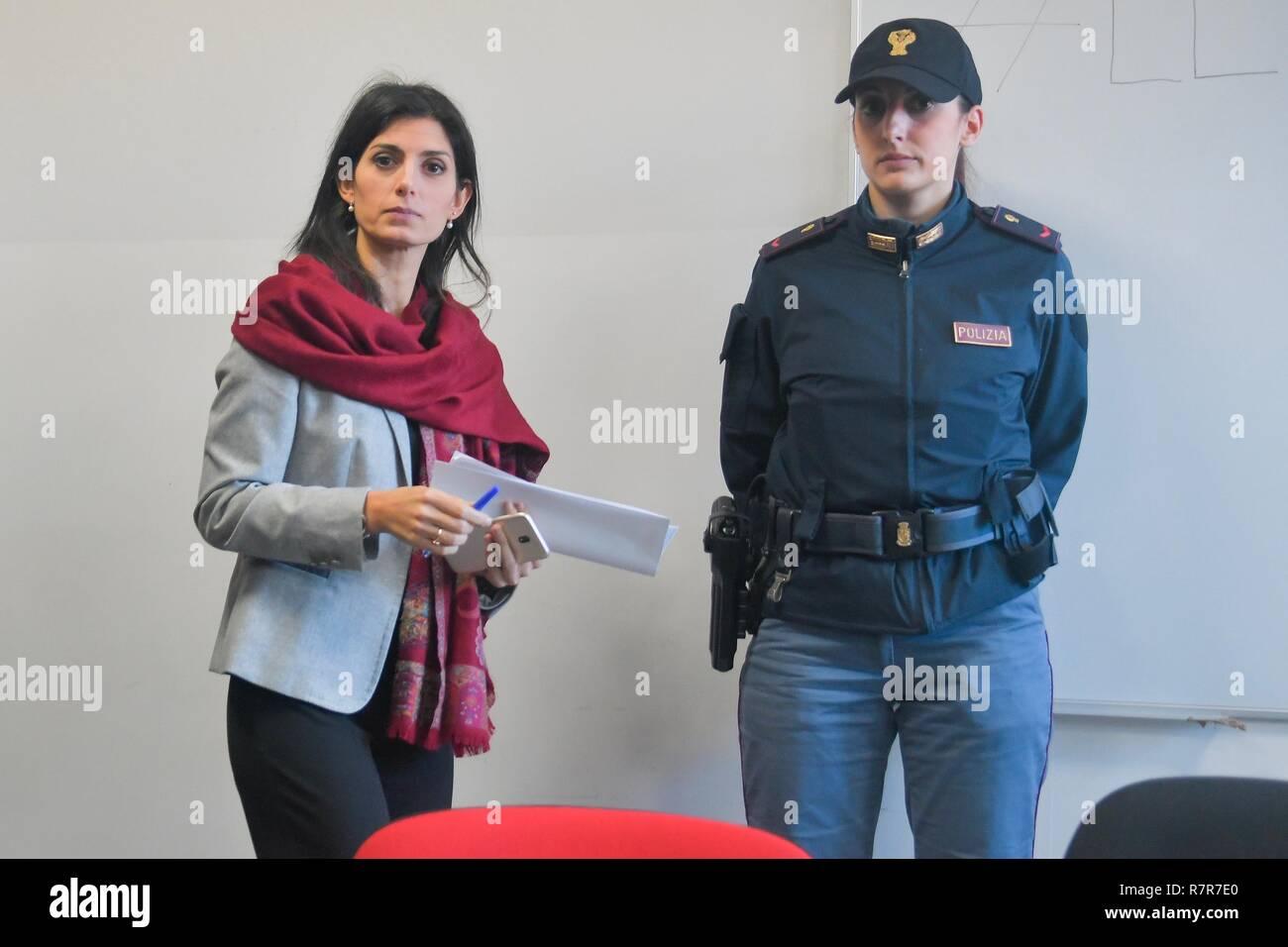 La sindaca Di Roma Virginia Raggi Banque D'Images