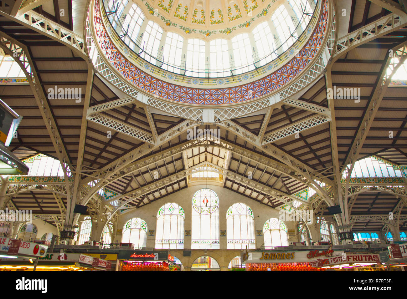 Marché Central. Valence. Communauté de Valence. Espagne Banque D'Images