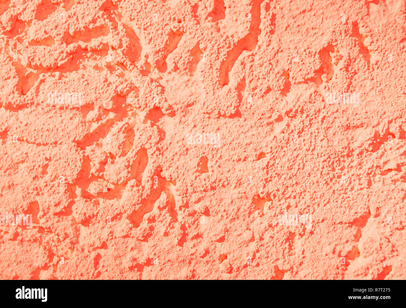 Couleur de l'année 2019 concept. Vieux mur de béton fissuré. Fond texturé. Banque D'Images