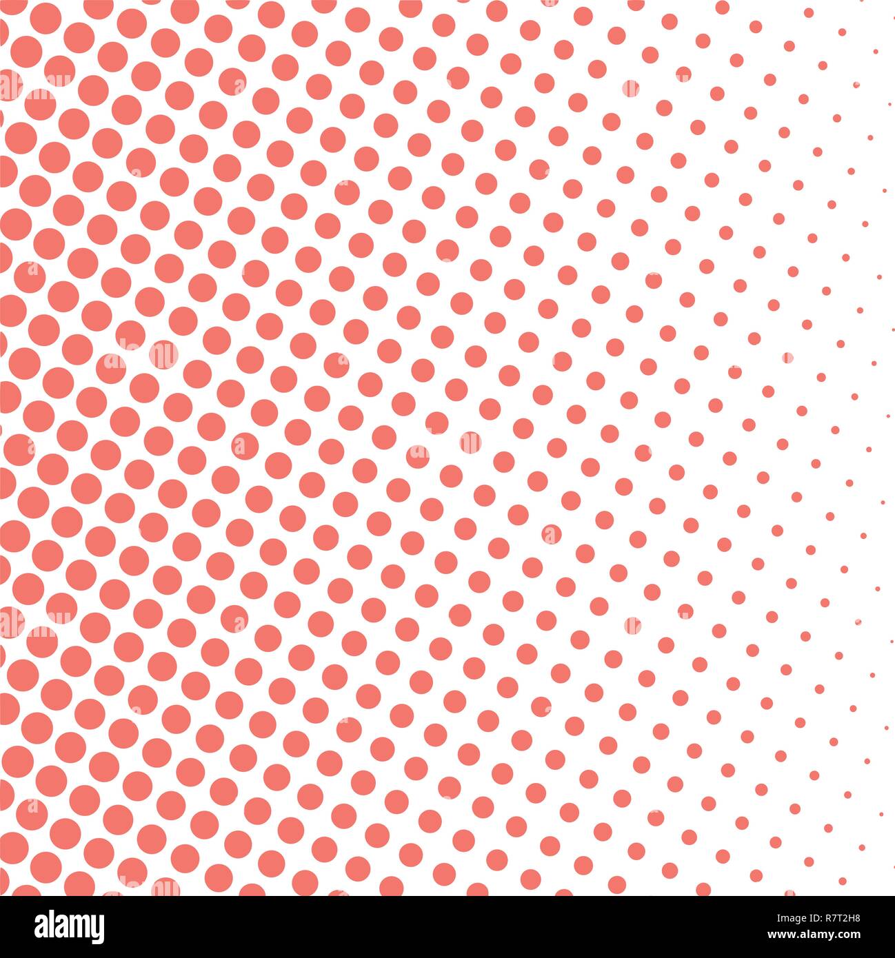 Vecteur Conception simple avec effet demi-teinte en couleur corail vivant. Illustration de Vecteur