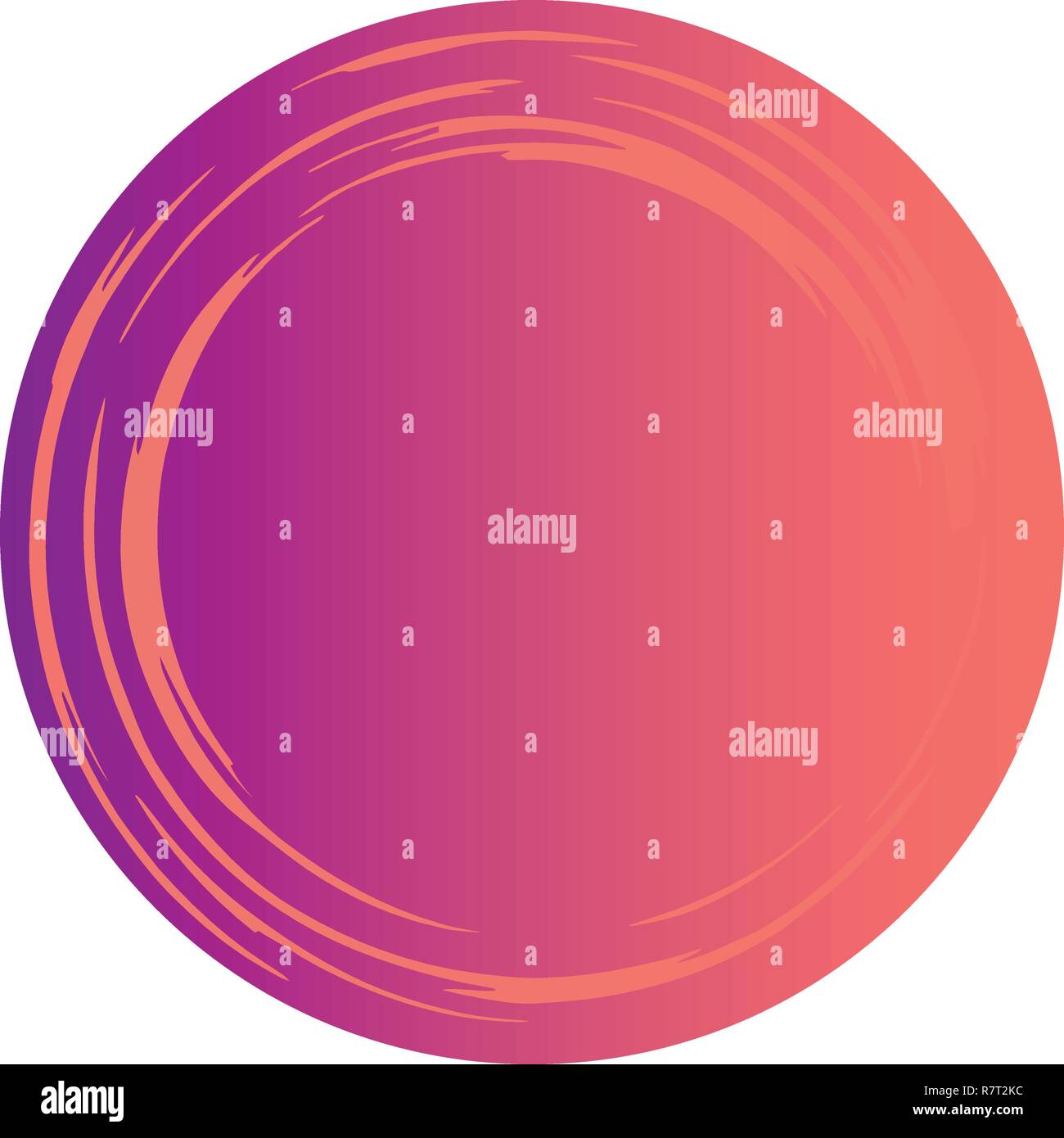 Conception d'une plaque à l'intérieur de la création en couleur corail vivant. Illustration de Vecteur