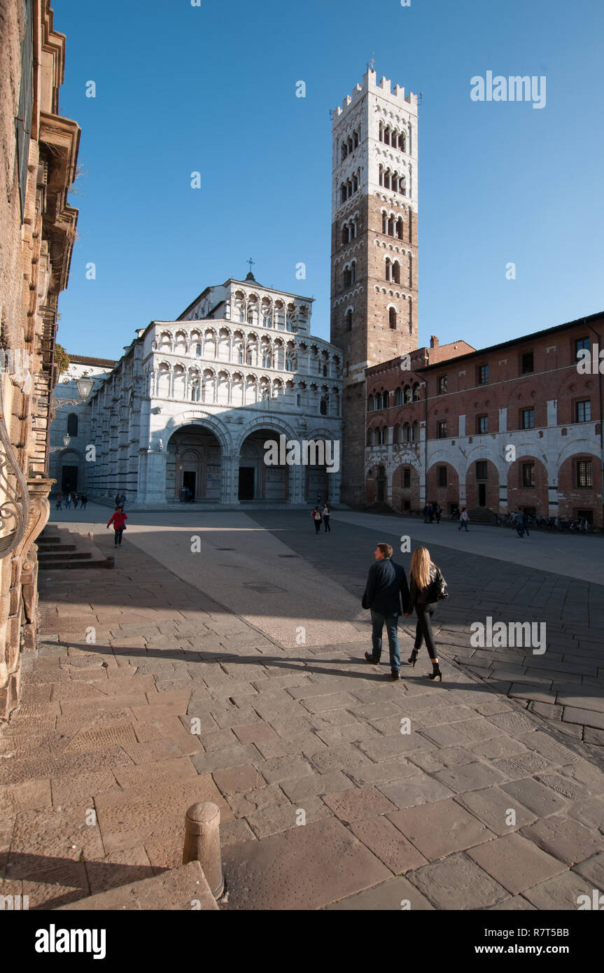 Lucca. La Cathédrale de Saint Martino Banque D'Images