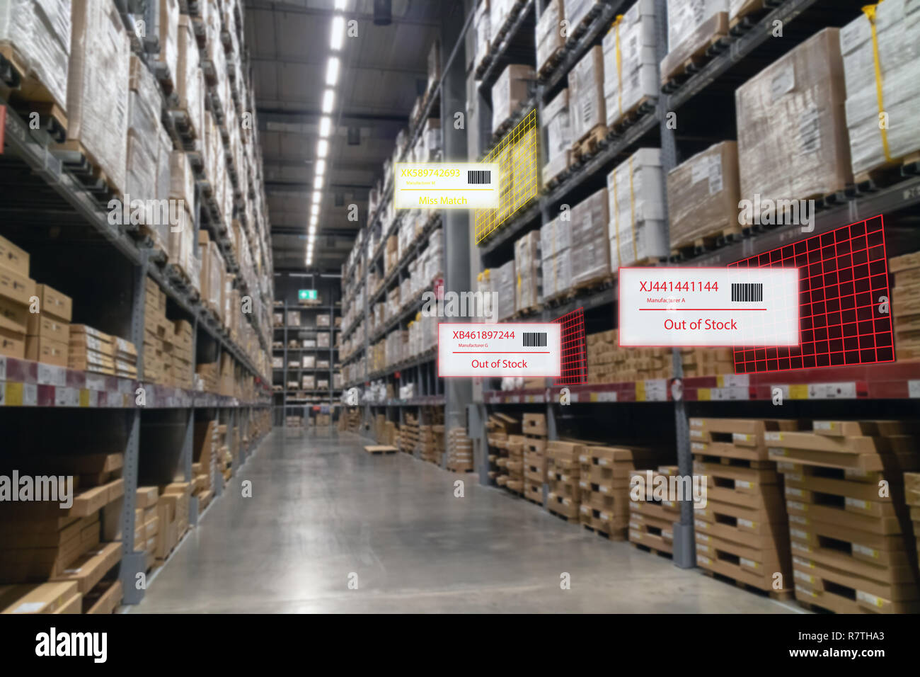 Smart dans le détail l'ITO concept futuriste, ou au détail Magasin mixte augmentée la réalité virtuelle pour afficher les données, d'analyse ou d'assurer le suivi des données lorsque t Banque D'Images