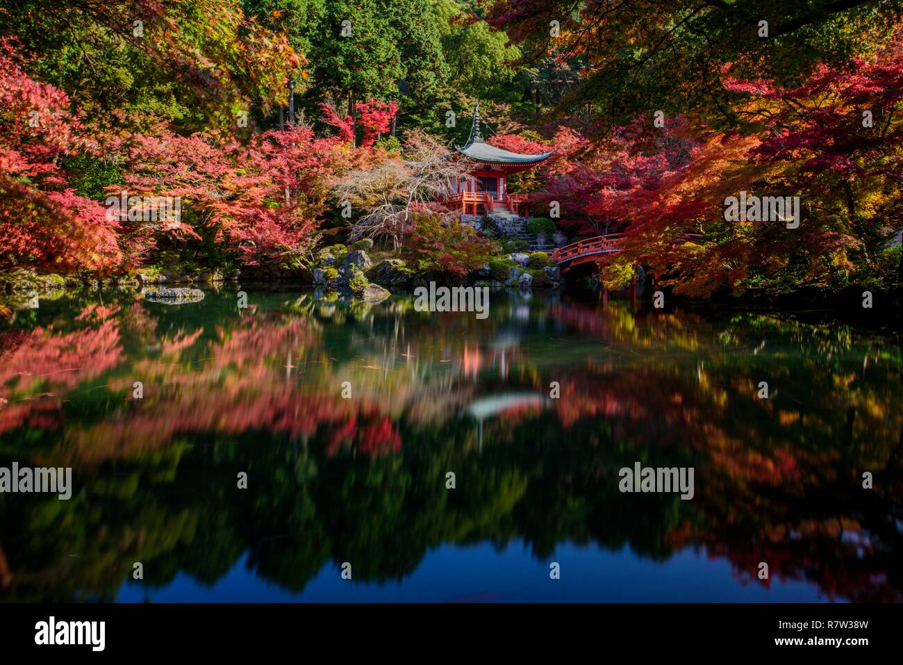 Le Japon, l'île de Honshu, le temple de Kyoto Daigo-Ji Fushimi-Ku du trimestre est un temple bouddhiste, ce temple est classé site du patrimoine mondial de l'UNESCO Banque D'Images