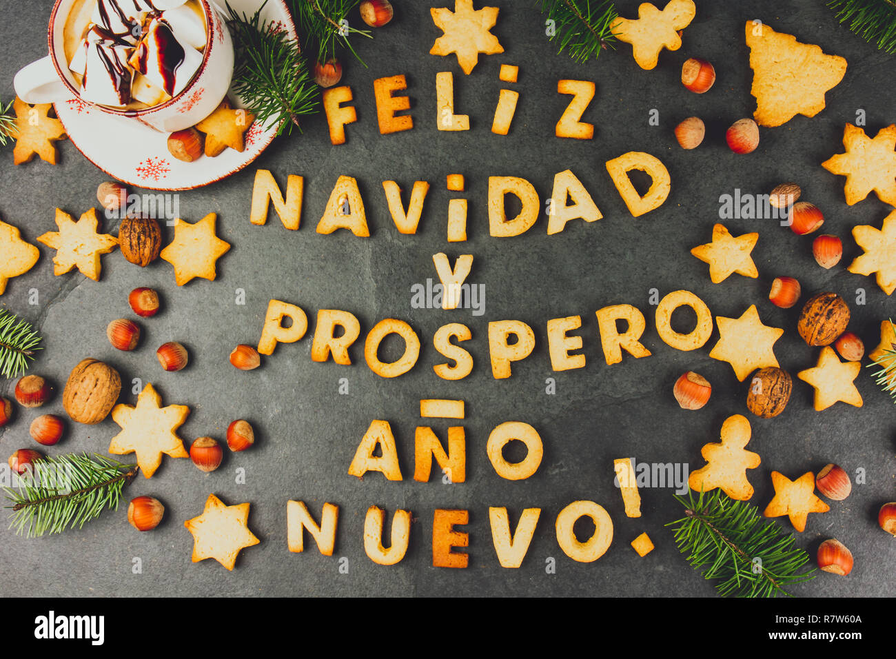 Feliz Navidad En Espagnol Les Cookies Mots Joyeux Noel Et Bonne Annee En Espagnol Avec Petits Gateaux Carte De Noel Pour Les Pays Hispaniques Vue Superieure Photo Stock Alamy Feliz Navidad En Espagnol Les Cookies Mots Joyeux Noel Et Bonne Annee En Espagnol Avec Petits Gateaux Carte De Noel Pour Les Pays Hispaniques Vue Superieure Photo Stock Alamy