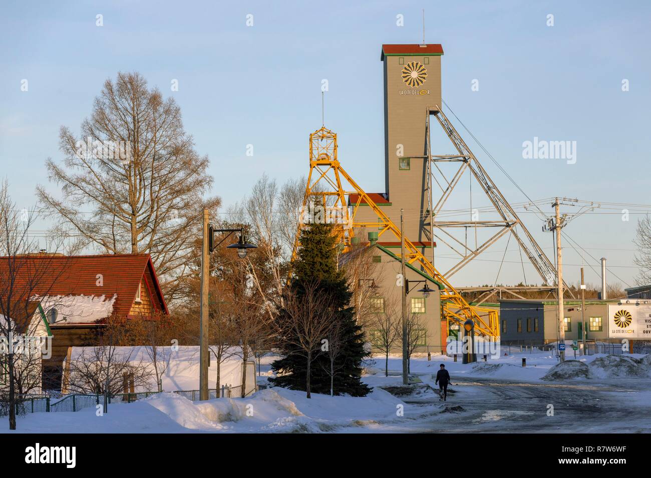 Canada, Province de Québec, l'Abitibi Témiscamingue, Abitibi, Val d'Or, la Ville d'or, Village minier de Bourlamaque Banque D'Images Canada, Province de Québec, l'Abitibi Témiscamingue, Abitibi, Val d'Or, la Ville d'or, Village minier de Bourlamaque Banque D'Images