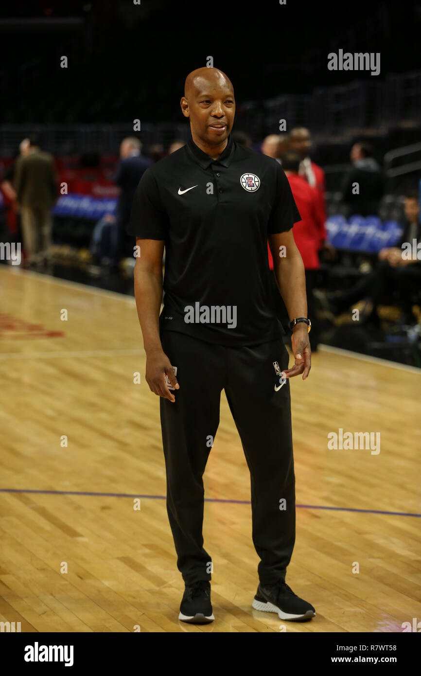 Los Angeles, CA, USA. Dec 11, 2018. LA Clippers Sam Cassell assistant avant les Toronto Raptors vs Los Angeles Clippers au Staples Center le 11 décembre 2018. (Photo par Jevone Moore) Credit : csm/Alamy Live News Banque D'Images