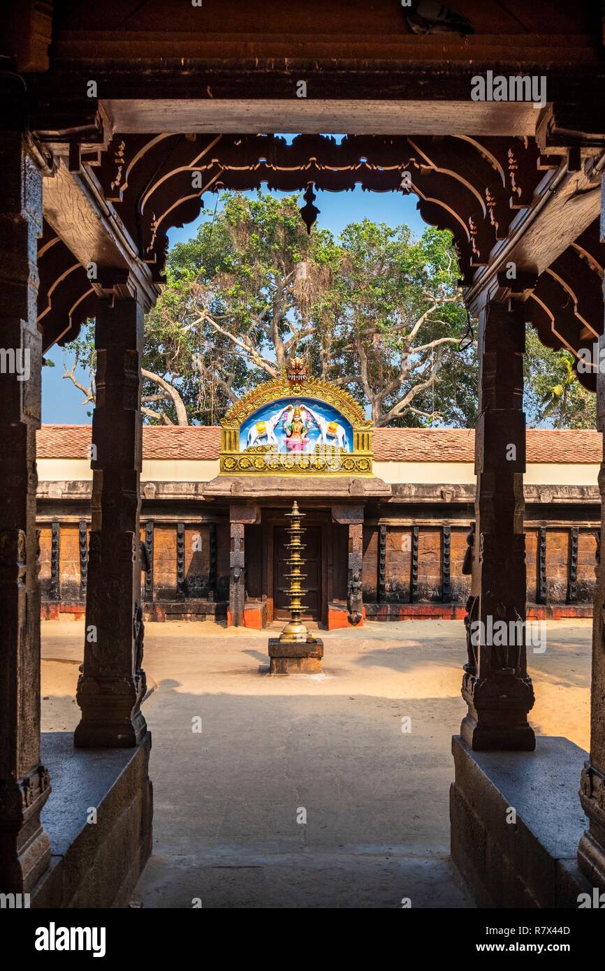 L'Inde, Etat du Kerala, Varkala, Janardana Swami Temple est un temple hindou de 2000 ans Banque D'Images
