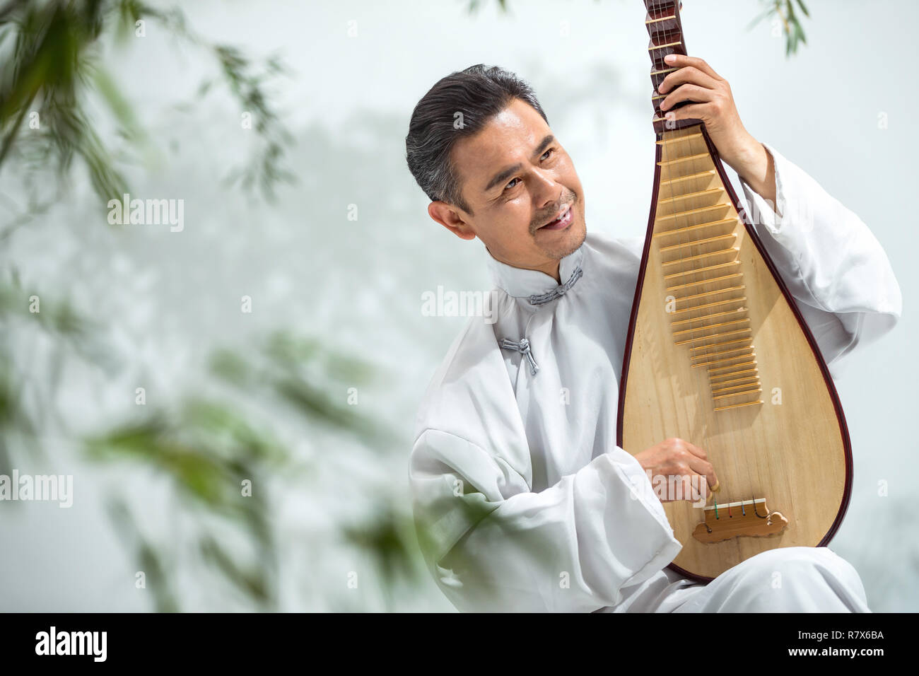 Hommes Artistes dans le pipa Banque D'Images
